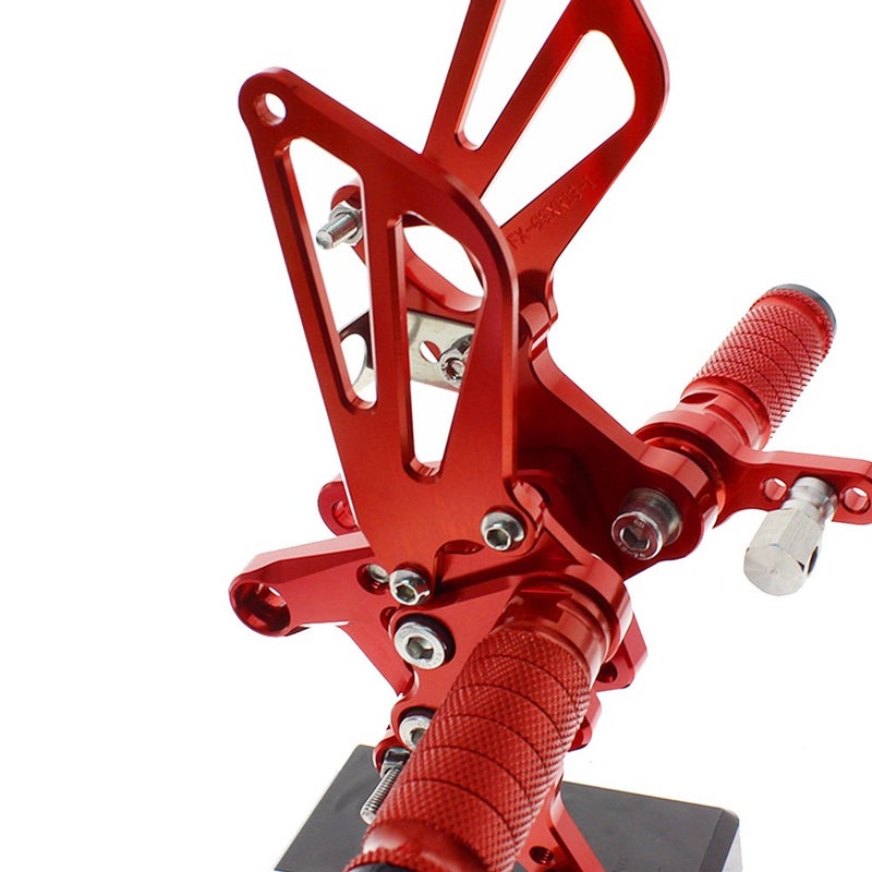 Krace Sunrivery Motorcycle Rearsets Footpegs For GSXR750 GSX-R600 1996-2005,SV650/SV650S SV1000/S 1998-2014,GSXR1000 2000-2004 - Image 2
